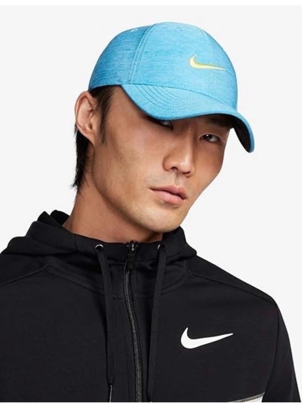 Nike Light Blue Cap with Yellow Swoosh NWT Size S/M